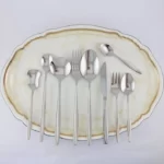 سرویس قاشق چنگال یونیک 144 پارچه 24 نفره مدل ناخنی ماینز هولایف
