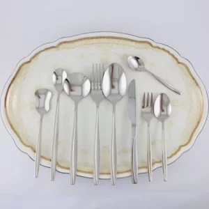 سرویس قاشق چنگال یونیک 144 پارچه 24 نفره مدل ناخنی ماینز هولایف