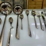 سرویس قاشق چنگال یونیک 144 پارچه 24 نفره مدل ناخنی هولایف