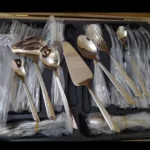 سرویس قاشق چنگال یونیک 144 پارچه 24 نفره مدل ناخنی هولایف