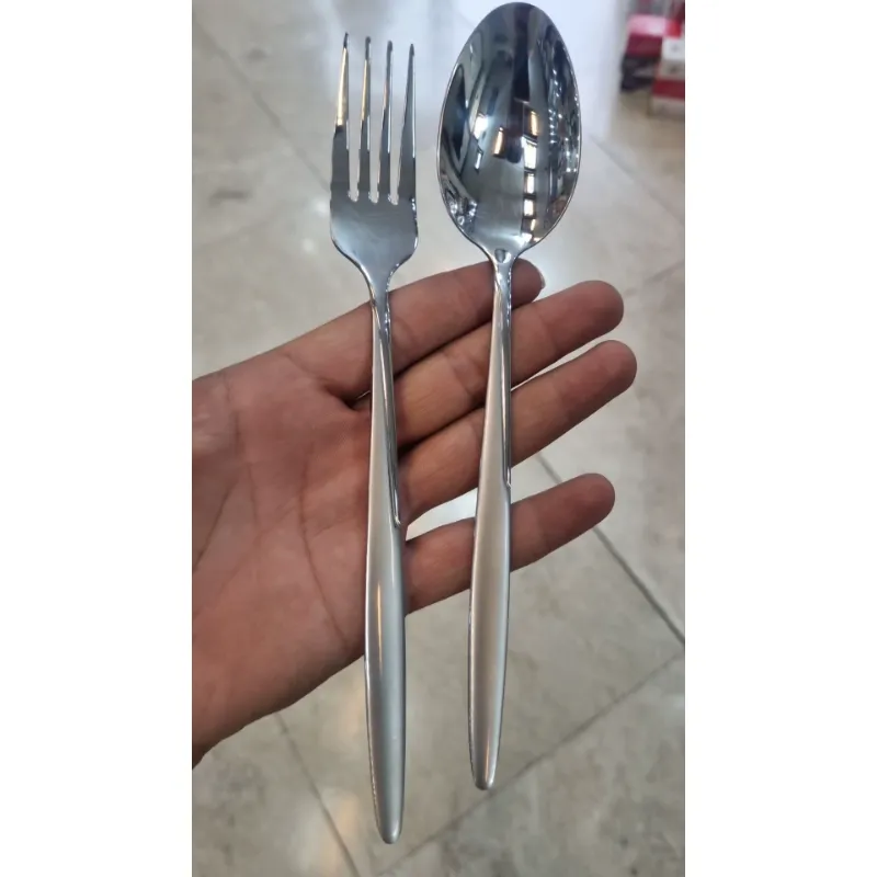 سرویس قاشق چنگال بیزانس 144 پارچه 24 نفره مدل سوزنی مات هولایف