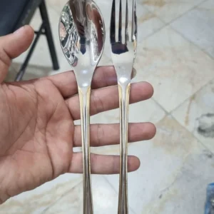 سرویس قاشق چنگال یونیک 120 پارچه 24 نفره طلایی هولایف