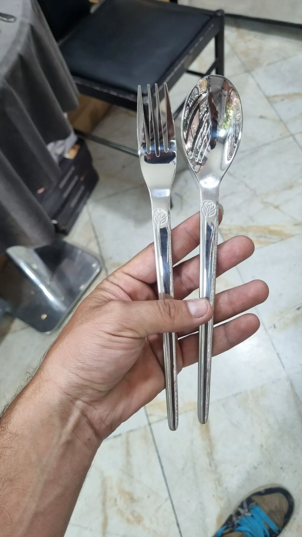 سرویس قاشق چنگال یونیک 120 پارچه 24 نفره مدل گل هولایف